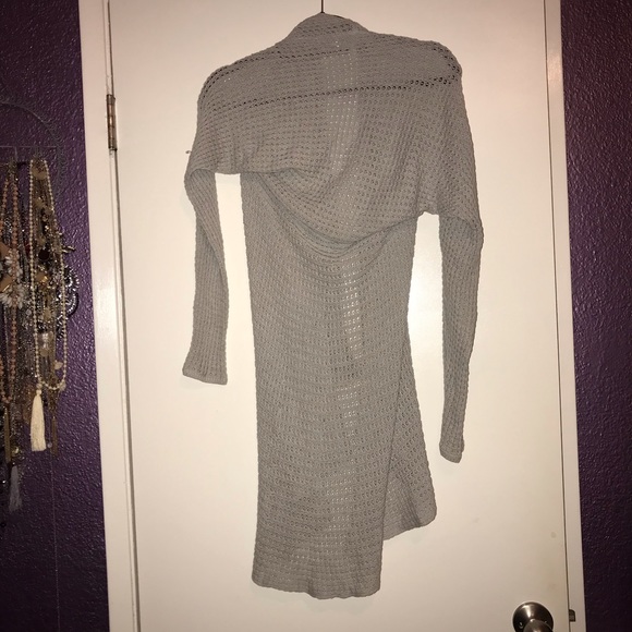 Frenchi Gray knit open sweater - Picture 4 of 5